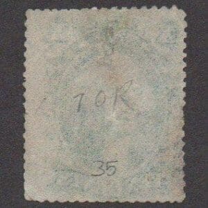 Alternative view of Scott# 35 "WASHINGTON" TYPE V USED, PARTIAL INSCRIPTION in MARGIN