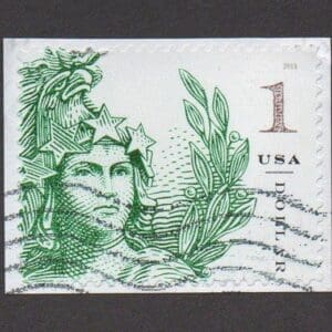 Scott# 5295 "STATUE of FREEDOM" S/A SINGLE, USED, ON/OFF ENVELOPE