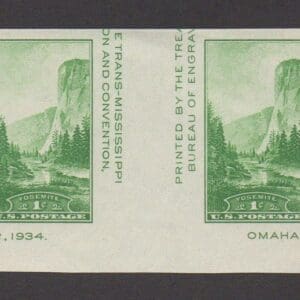 Scott# 769a "YOSEMITE" HORIZ. PAIR WITH VERT. GUTTER, MNH, NGAI