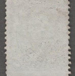 Alternative view of Scott# 77 "LINCOLN" 1ST MOURNING STAMP USED, BLUE BULLSEYE CANCEL