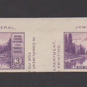 Scott# 770a "MIRROR LAKE" HORIZONTAL GUTTER PAIR, MNH, NGAI