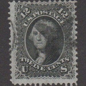 Scott# 97 "WASHINGTON"USED "F" GRILL WITH FANCY 5 POINT STAR CANCEL