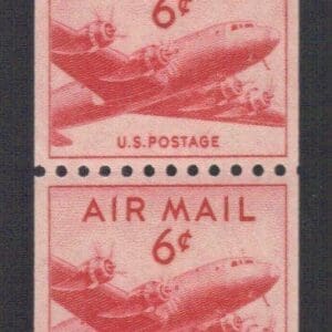 Scott# C41 "DC-4 SKYMASTER" MNH PAIR, NICELY CENTERED
