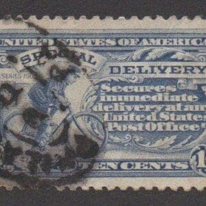 Scott# E8 "SPECIAL DELIVERY" USED WITH PHILLY PARCEL POST CANCEL