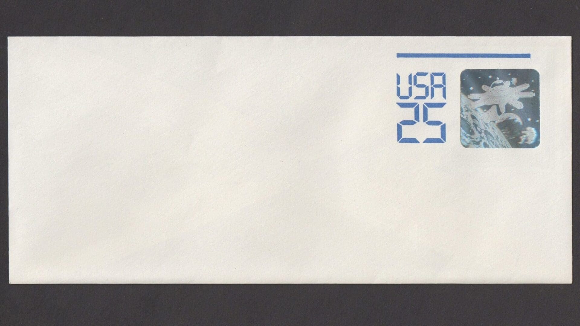 Scott# U617 "SPACE STATION HOLOGRAM" 1989 #10 ENVELOPE, UNUSED