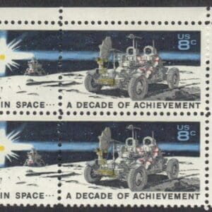 Scott# 1434-35 "SPACE ACHIEVEMENTS" ZIP BLOCK (4) MNH