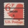 Scott# 1518a "LIBERTY BELL" COIL SINGLE, USED, CHICAGO IL PRECANCEL