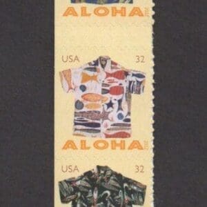 Scott# 4682-86 (4686b) "ALOHA SHIRTS" S/A BOOKLET STRIP (5) MNH