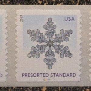 Scott# 4808-12 "SNOWFLAKES" PNC(5)  P# C11111111, MNH