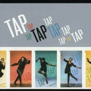 Scott# 5609-13 "TAP DANCE" MNH STRIP (5) W/TOP HEADER