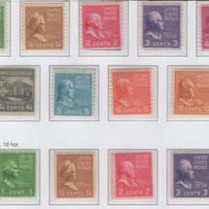 Scott# 839-851"PRESIDENTIAL SERIES" MINT COMPLETE COIL SINGLES SET (13)