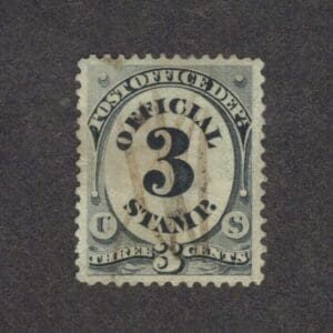 Scott# O49 "POST OFFICE - OFFICIAL" USED, NICELY CENTERED