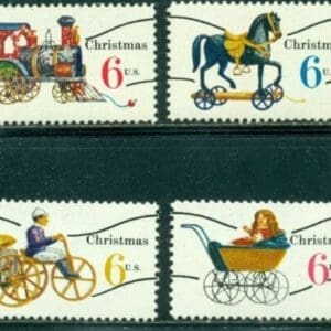 Scott# 1415a-18a CHRISTMAS TOYS PRECANCEL SE-TENANT SINGLES (4) MNH