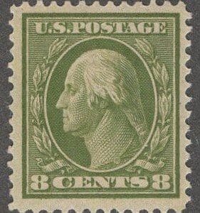 Scott# 337 "WASHINGTON" DLWMK PERF 12, MINT, VERY WELL CENTERED