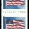 Scott# 5343 "FLAG" BCA S/A COIL PAIR, MNH, NICELY CENTERED
