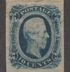 Scott# CSA12 "DAVIS" MINT, VERY WELL CENTERED, FOUR FULL MARGINS