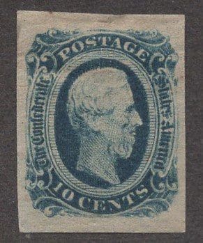 Scott# CSA12 "DAVIS" MINT, VERY WELL CENTERED, FOUR FULL MARGINS