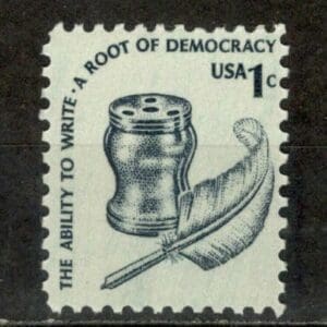 Scott# 1581 "INKWELL" MNH SINGLE, VERY NICELY CENTERED