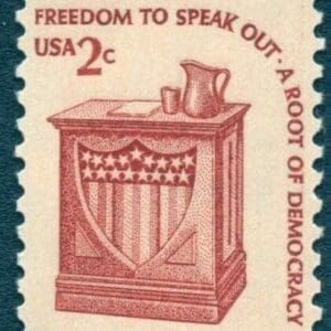Scott# 1582 "SPEAKERS STAND" MNH SINGLE, VERY NICELY CENTERED