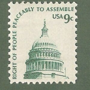 Scott# 1591 "CAPITOL-RIGHT to ASSEMBLE" MNH SINGLE, WELL CENTERED