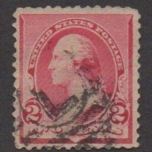 Scott# 220 "WASHINGTON" USED, LOCAL CANCEL, NICELY CENTERED