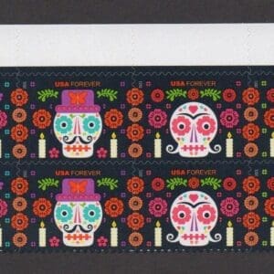 Scott#  5640-43 "DAY of the DEAD" PLATE BLOCK (8) MNH, NICELY CENTERED