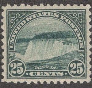 Scott# 568 "NIAGARA FALLS" MINT, PERF 11 WITH CHOICE CENTERING