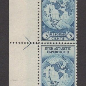 Scott# 753 WORLD MAP, VERT. PAIR/HORIZONTAL ARROW LINE, MNH