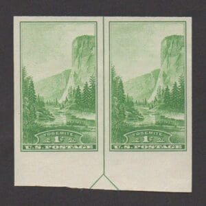 Scott# 756 "YOSEMITE" BOTTOM ARROW PAIR, MNH, NGAI