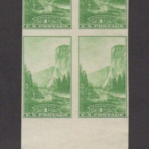 Scott# 756 "YOSEMITE" BOTTOM BLOCK (4) MNH, NGAI