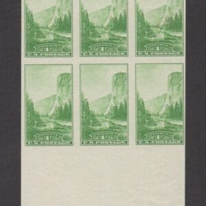 Scott# 756 "YOSEMITE" BOTTOM BLOCK (6) MNH, NGAI