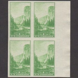Scott# 756 "YOSEMITE" RIGHT SIDE BLOCK (4) MNH, NGAI