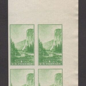 Scott# 756 "YOSEMITE" UPPER RIGHT CORNER BLOCK (4) MINT, NGAI