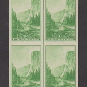 Scott# 769a "YOSEMITE" BLOCK (4) WITH VERTICAL LINE, MNH, NGAI