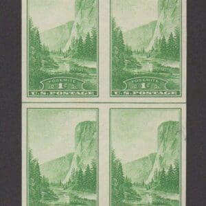Scott# 769a "YOSEMITE" BLOCK (4) WITH HORIZONTAL LINE, MNH, NGAI