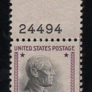 Scott# 832 "WOODROW WILSON" MNH PLATE # SINGLE, NICELY CENTERED