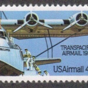 Scott# C115 "TRANSPACIFIC AIRMAIL" MNH SINGLE, NICELY CENTERED