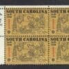 Scott# 1407 "SOUTH CAROLINA" MNH ZIP BLOCK (4) NICELY CENTERED