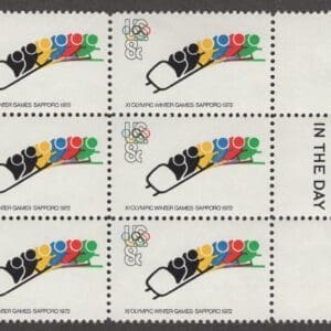 Scott# 1462 "20TH SUMMER OLYMPICS-RUNNING" MAIL EARLY BLOCK (6) MNH