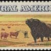 Scott# 1504 "RURAL AMERICA - ANGUS CATTLE" MNH, NICELY CENTERED