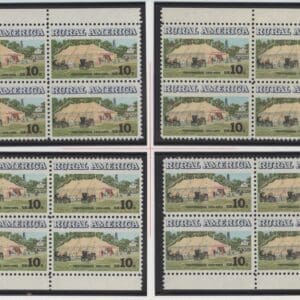 Scott# 1505 "CHAUTAUQUA TENT" MNH MATCHED PLATE BLOCK SET, PLATE# 35500