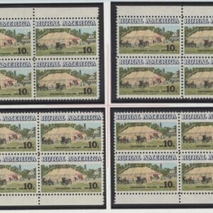 Scott# 1505 "CHAUTAUQUA TENT" MNH MATCHED PLATE BLOCK SET, PLATE# 35508