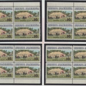 Scott# 1505 "CHAUTAUQUA TENT" MNH MATCHED PLATE BLOCK SET, PLATE# 35511