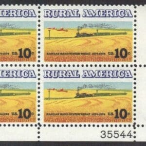 Scott# 1506 "RURAL AMERICA" MNH PLATE BLOCK (4) NICELY CENTERED