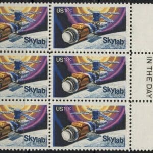 Scott# 1529 "SKYLAB" MNH MAIL EARLY BLOCK (6)