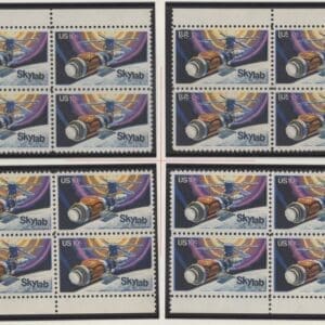Scott# 1529 "SKYLAB" MNH MATCHED PLATE BLOCK SET, PLATE# 35220