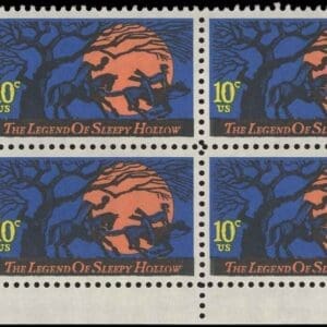 Scott# 1548 "LEGEND OF SLEEPY HOLLOW" ZIP BLOCK (4) MNH