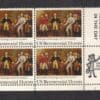 Scott# 1728 "SURRENDER AT SARATOGA" MNH ZIP/MAIL EARLY BLOCK (4)