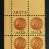 Scott# 1734 INDIAN HEAD PENNY MNH PLATE BLOCK (4) NICELY CENTERED