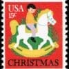 Scott# 1769 "CHRISTMAS-CHILD ON HOBBY HORSE" MNH SINGLE